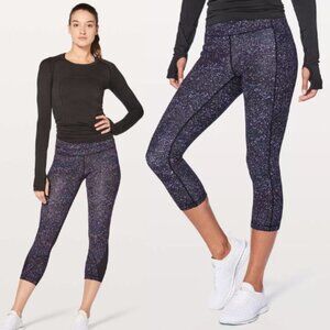 Lululemon Speed Up Crop Tight Leggings Purple Size 4 Crystalline‎